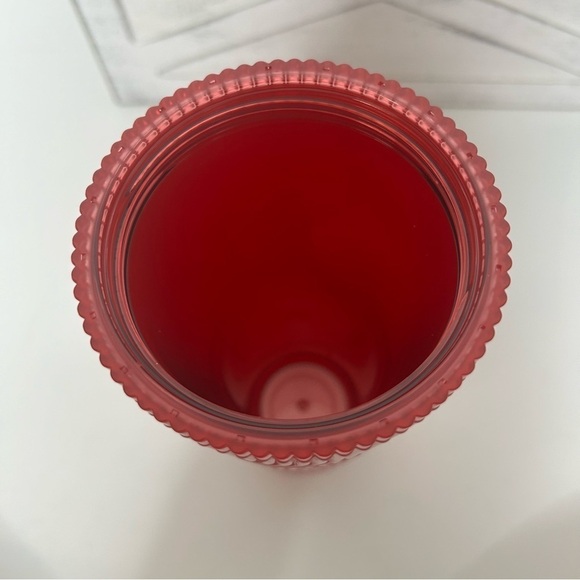 Starbucks Dusty Rose Pink Shimmer Shell Mermaid Scales Cold Cup Tumbler 24 oz - Picture 14 of 15